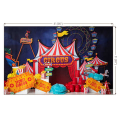 LB0361 Circus Theme Carnival Backdrop