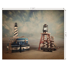 LB0374 Beach Travel Backdrop