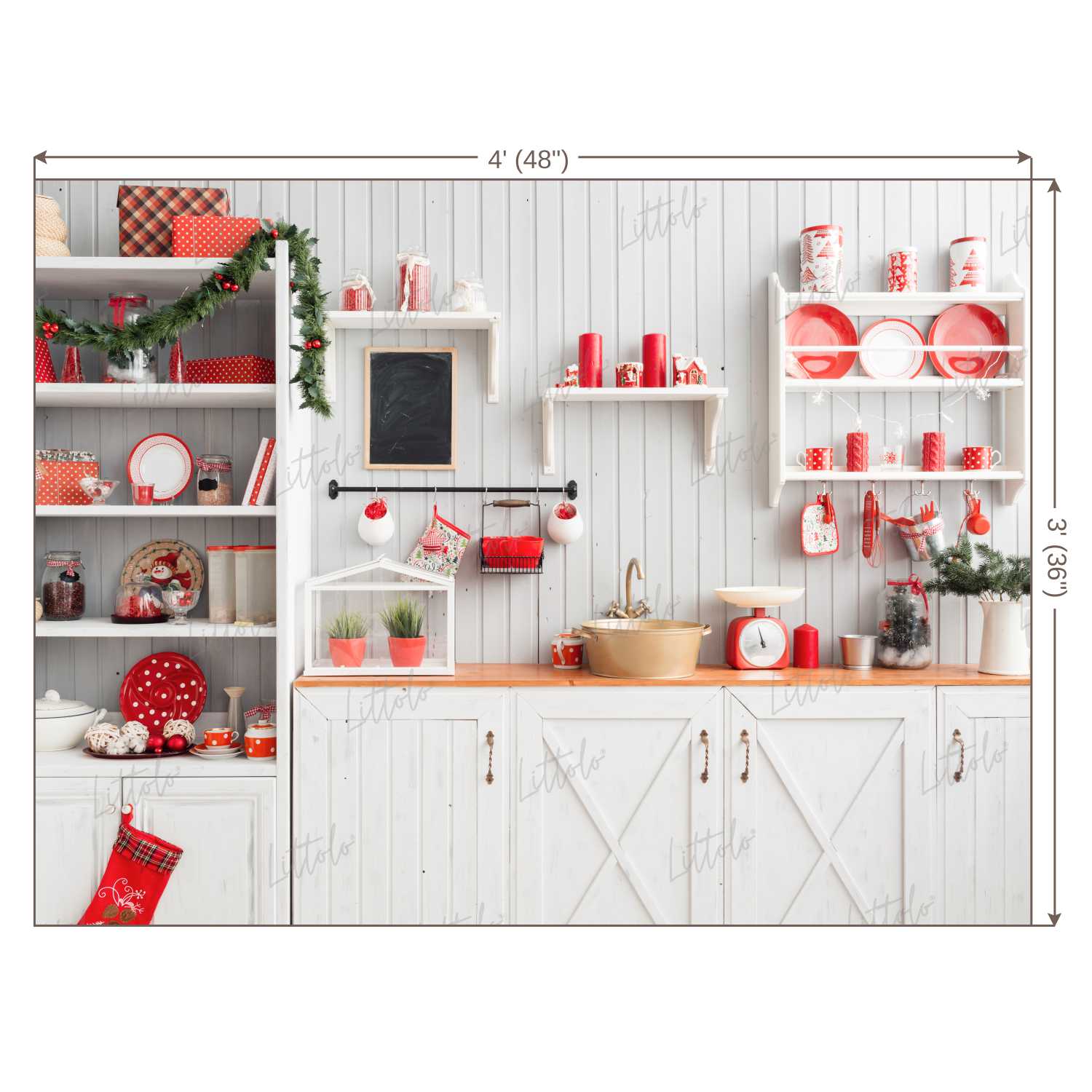 LB0387 Kitchen Theme Backdrop