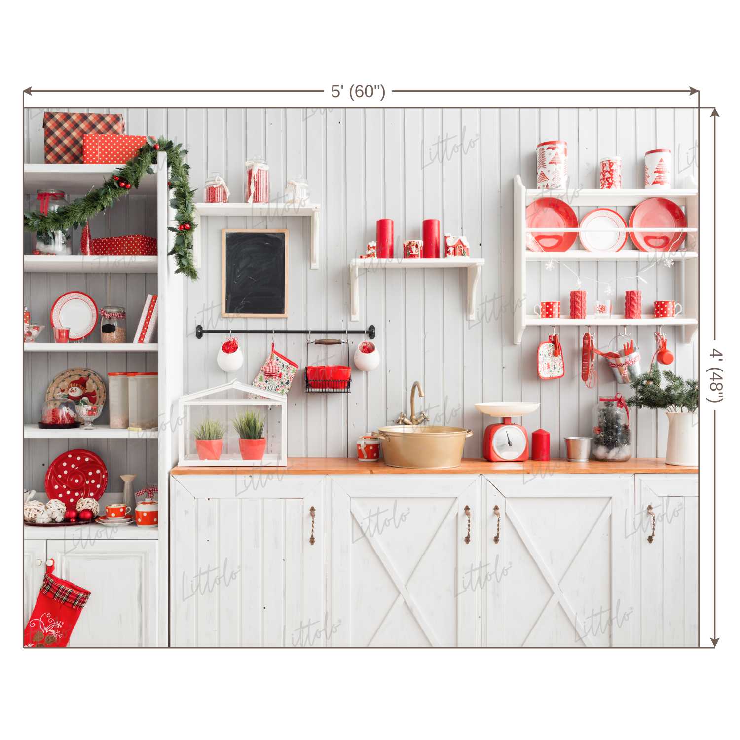 LB0387 Kitchen Theme Backdrop