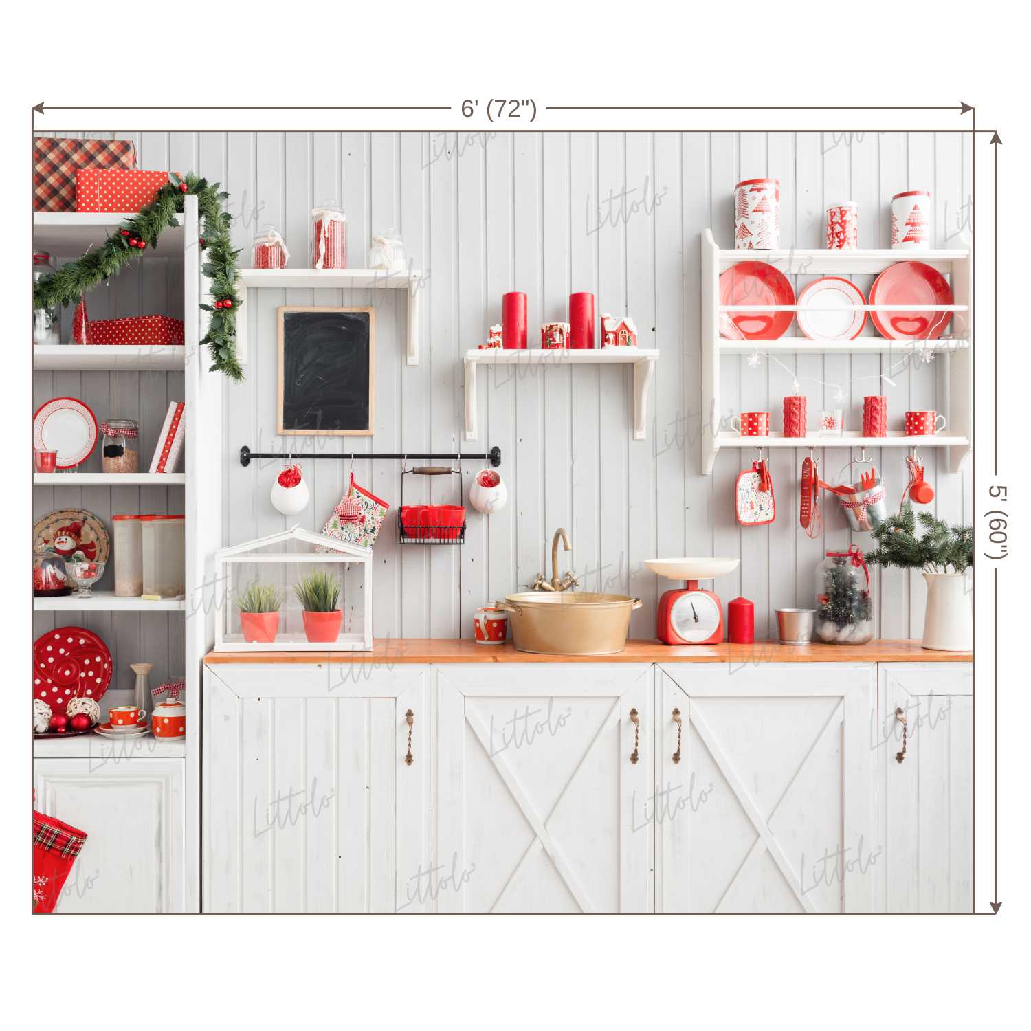 LB0387 Kitchen Theme Backdrop