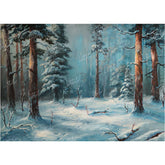 LB0390 Winter Forest Theme Backdrop
