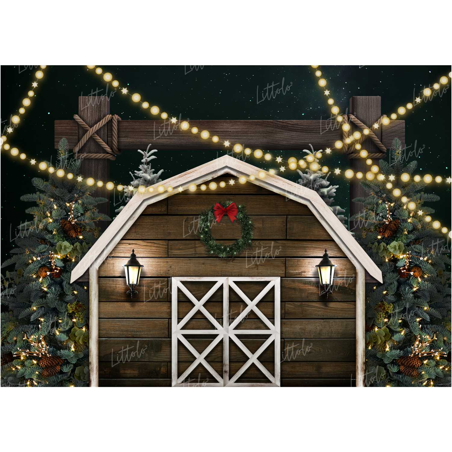 LB0400 Christmas Theme Backdrop