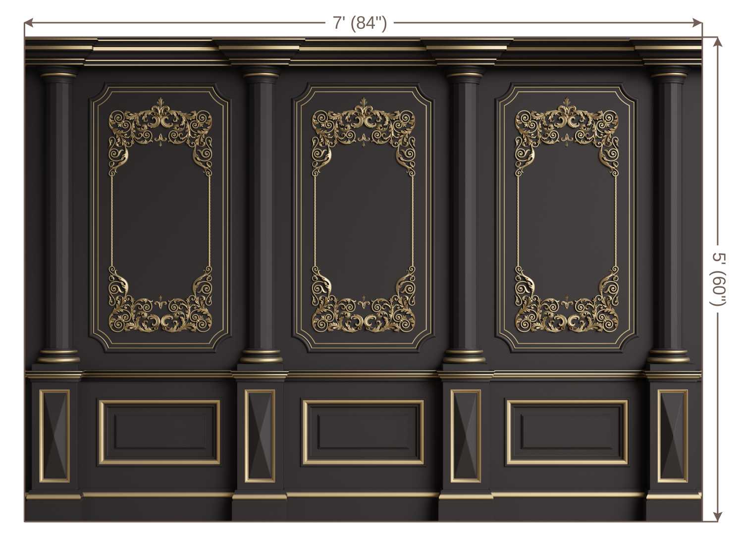 LB0417 Classic Interior Wall Theme Backdrop