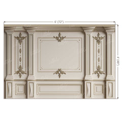 LB0418 Classic Interior Wall Theme Backdrop
