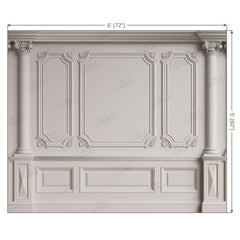 LB0420 Classic Interior Wall Theme Backdrop