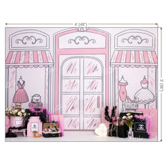 LB0432 Fashion Store Theme Backdrop