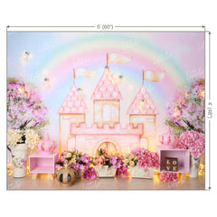 LB0434 Fairy tale Castle Backdrop
