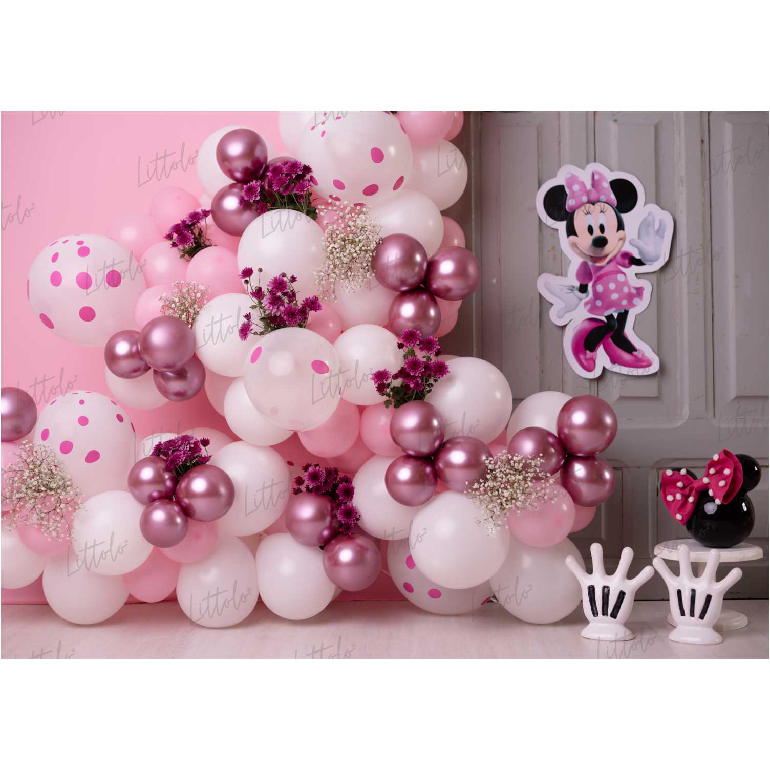 LB0473 Balloon Garland Cartoon Theme Backdrop