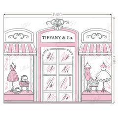 LB0475 Fashion Street Theme Backdrop