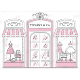 LB0475 Fashion Street Theme Backdrop