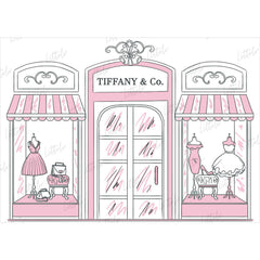 LB0475 Fashion Street Theme Backdrop