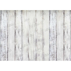 LB0486 Wooden White Plank Backdrop
