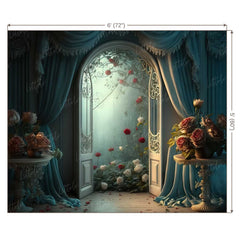 LB0499 Enchanted Doorway Theme Backdrop