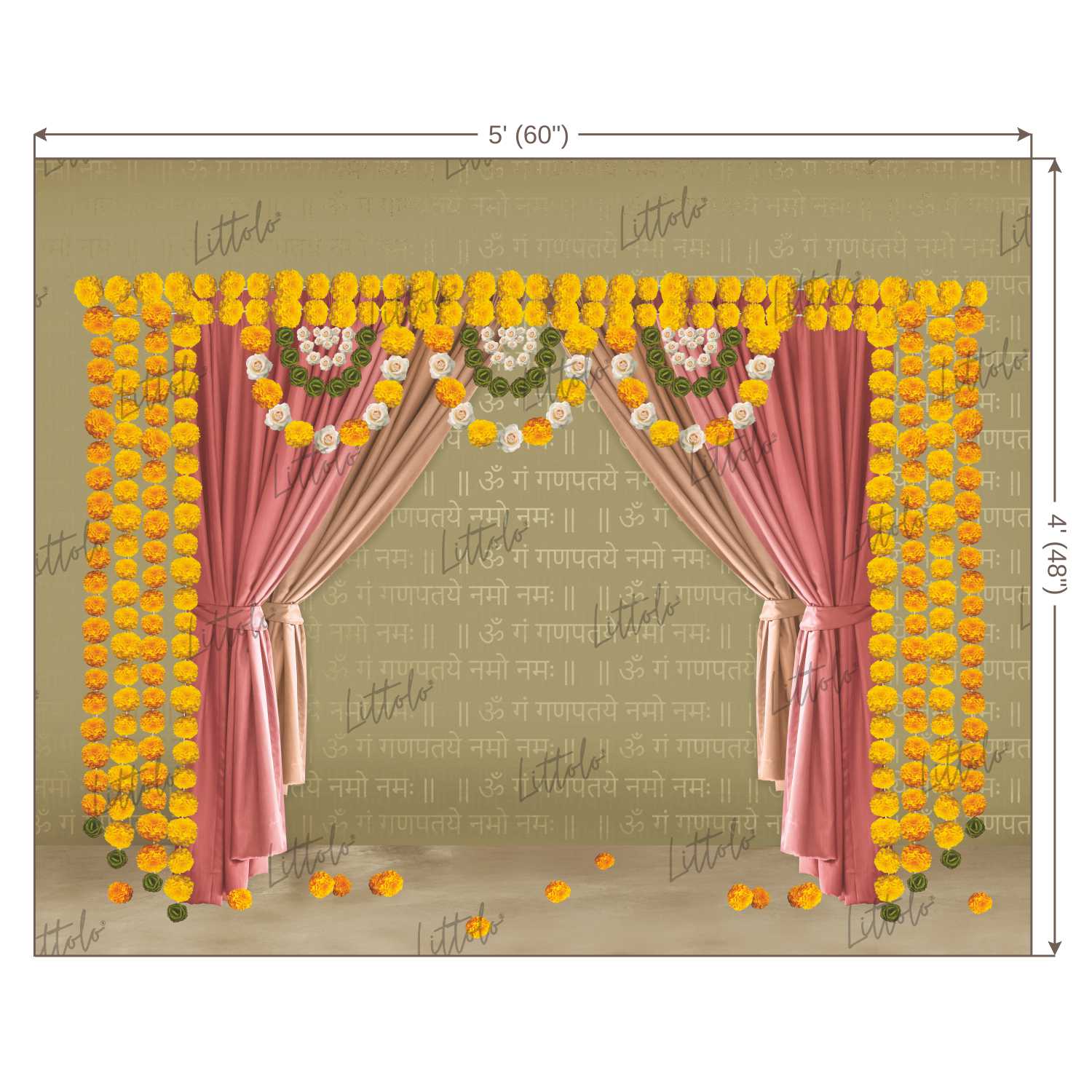 LB0513 Ganesha Ganpati Backdrop-145143