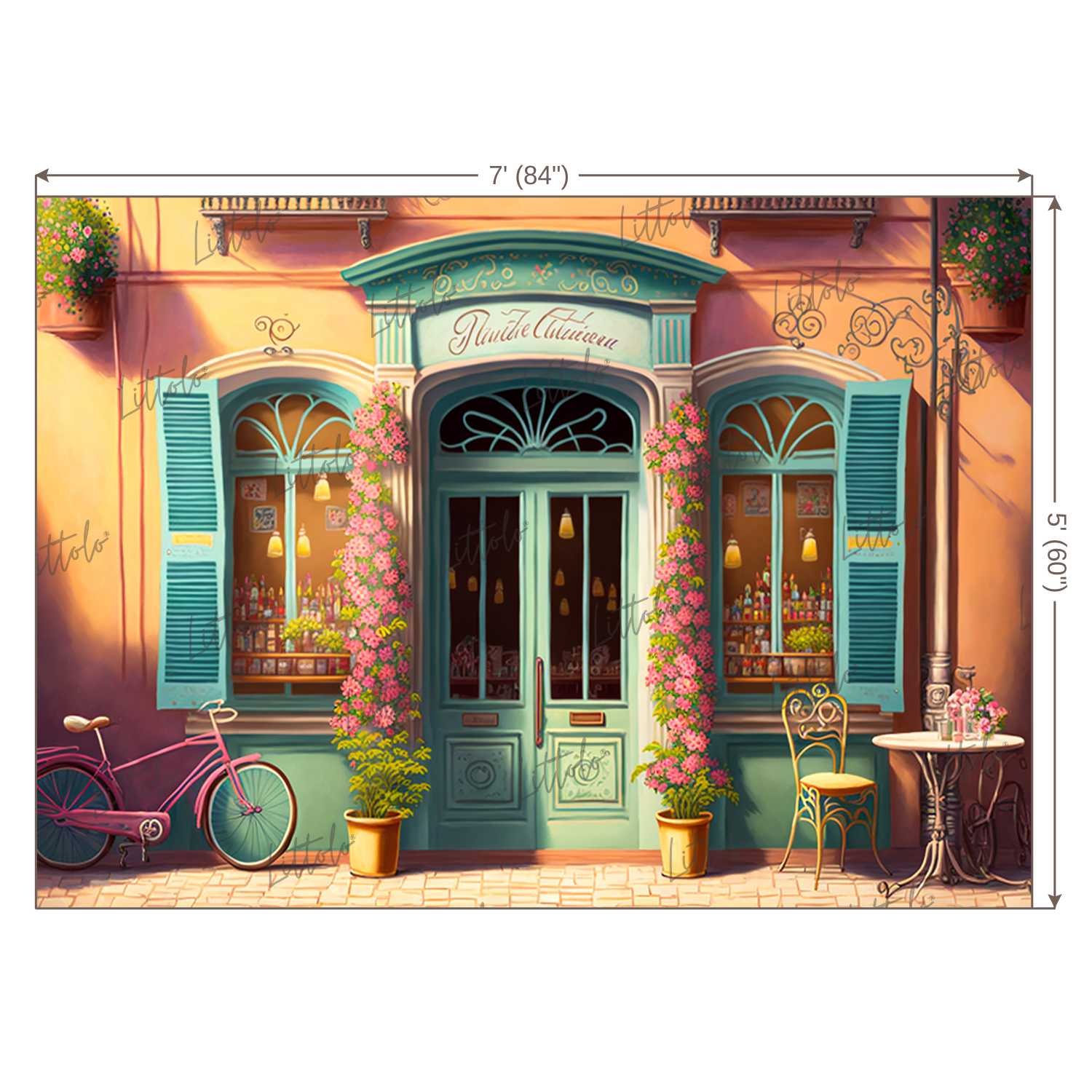 LB0536 Flower Shop Backdrop
