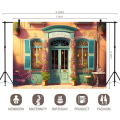 LB0536 Flower Shop Backdrop