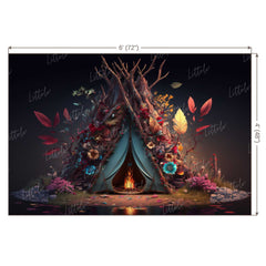 LB0537 Adventure Camping Backdrop