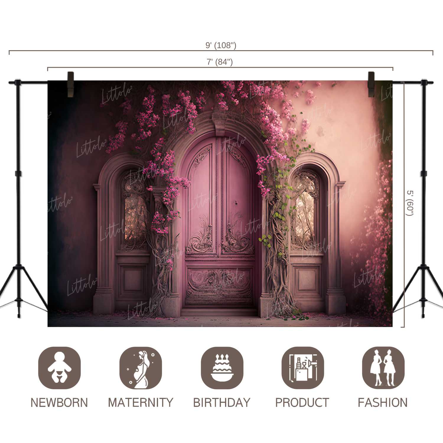 LB0546 Enchanted Doorway Backdrop