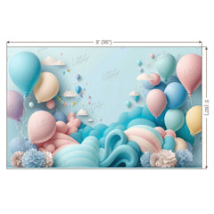 LB0565 Balloons Garland Backdrop