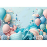LB0565 Balloons Garland Backdrop