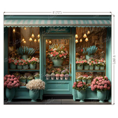 LB0571 Flowers Shop Backdrop