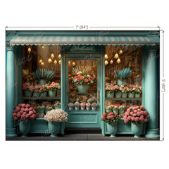 LB0571 Flowers Shop Backdrop