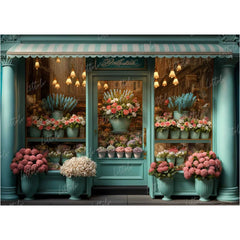LB0571 Flowers Shop Backdrop