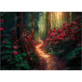 LB0586 Dark Theme Forest Backdrop