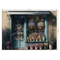 LB0592 Flowers Shop Backdrop