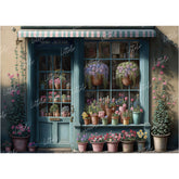 LB0592 Flowers Shop Backdrop