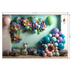 LB0611 Flowers Decor Backdrop