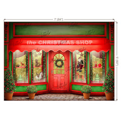 LB0613 Christmas Shop Backdrop