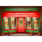 LB0613 Christmas Shop Backdrop