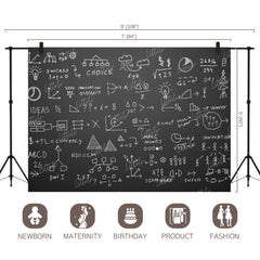 LB0614 Back to School Chalk Board Backdrop