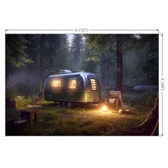 LB0621 Dark Theme Forest Backdrop