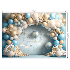 LB0632 Balloons Garland Hot Air Backdrop