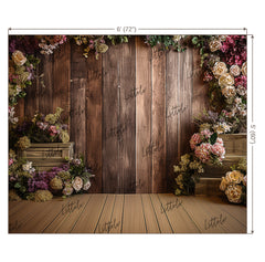 LB0639 Rustic Plank Backdrop