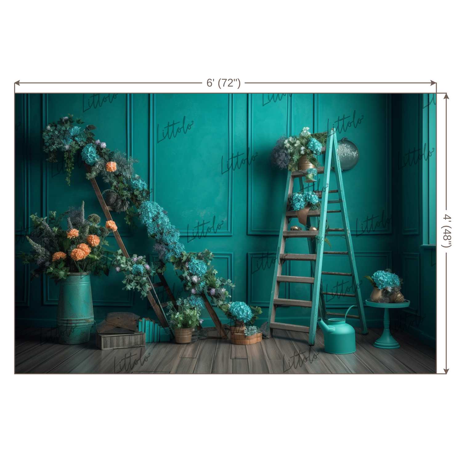 LB0649 Flower Decor Backdrop