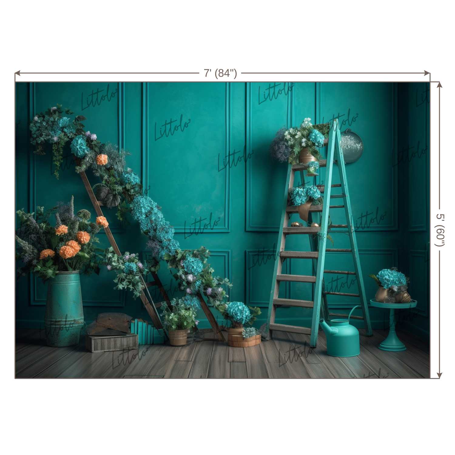 LB0649 Flower Decor Backdrop