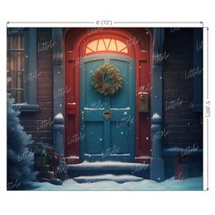 LB0651 Christmas Doorway Backdrop