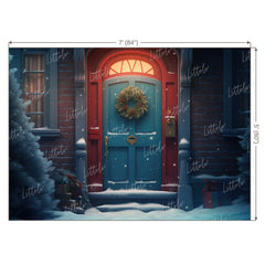 LB0651 Christmas Doorway Backdrop