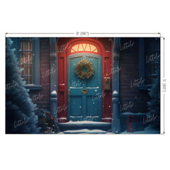 LB0651 Christmas Doorway Backdrop