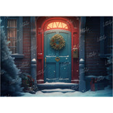 LB0651 Christmas Doorway Backdrop