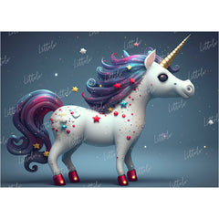 LB0652 Unicorn Backdrop