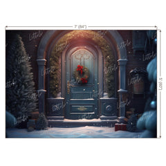 LB0655 Christmas Doorway Backdrop