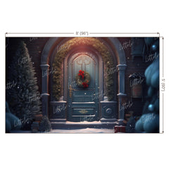 LB0655 Christmas Doorway Backdrop