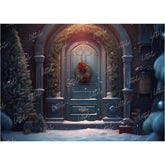 LB0655 Christmas Doorway Backdrop