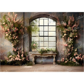 LB0656 Floral Wall Decor Backdrop