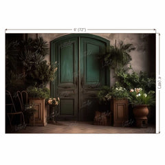 LB0660 Tropical Doorway Backdrop
